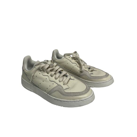 Adidas supercourt‎ leather raw white sneaker size 7 - Picture 1 of 8